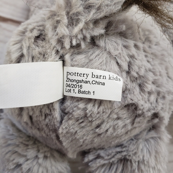 Pottery Barn Kids Elephant Plush Stuffed Toy Gray 11 Inch 2016 - Picture 9 of 10